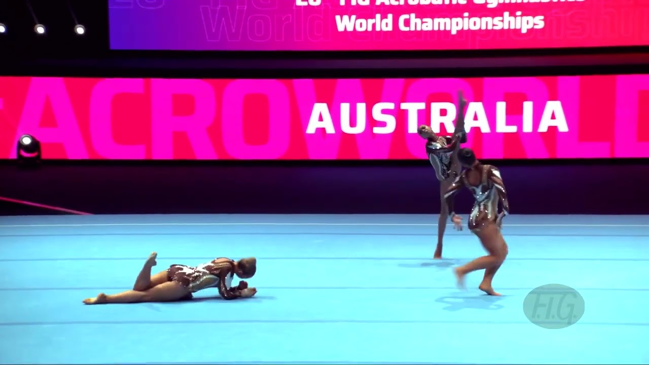Australia 2 (AUS) - 2022 Acrobatic Worlds, Baku (AZE) - Balance Qualification  Women's Group