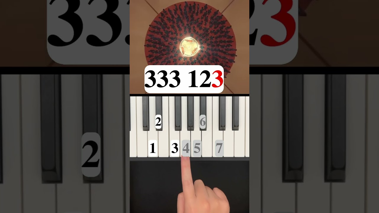 squid game mingle song piano tutorial #shorts