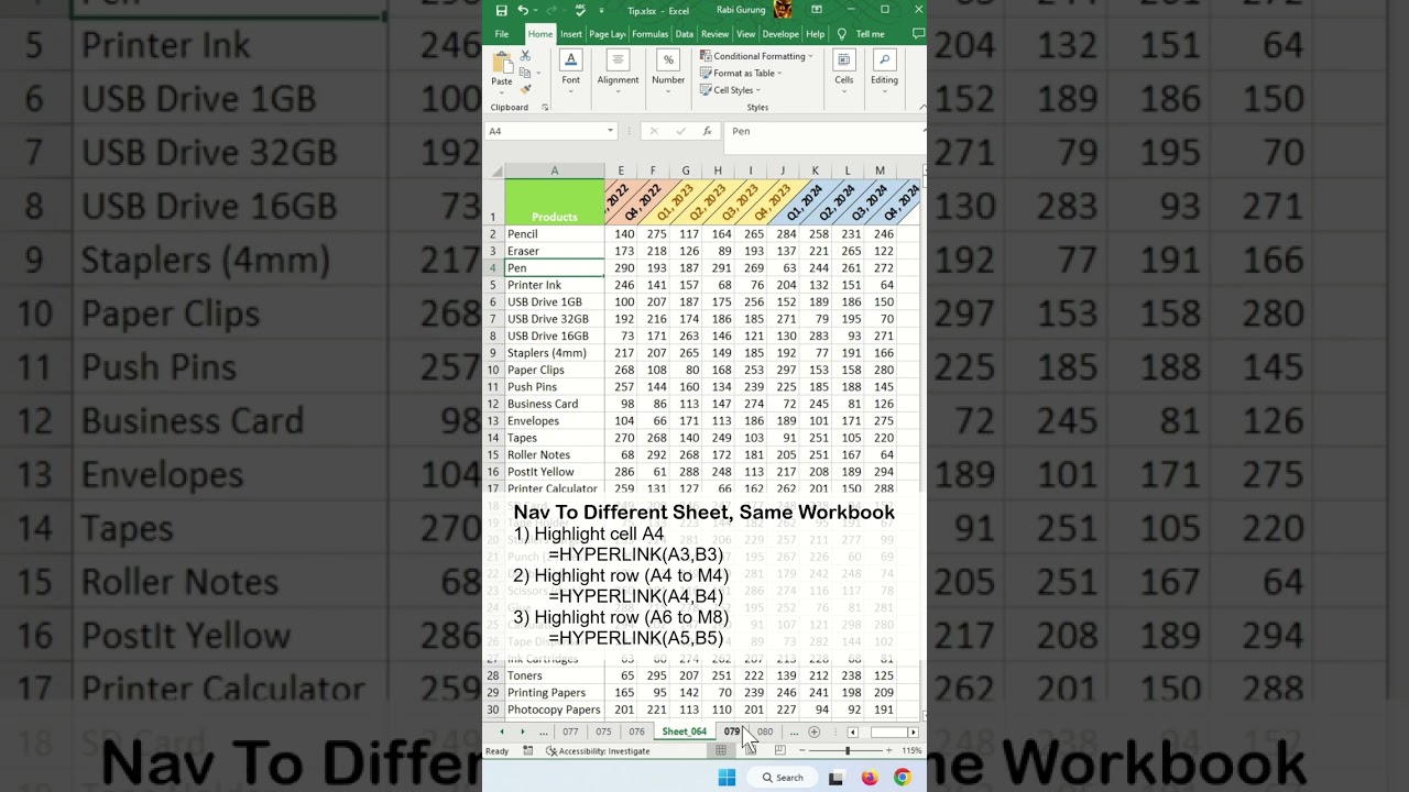 Quick Guide to Hyperlinking Sheets in Excel 📊