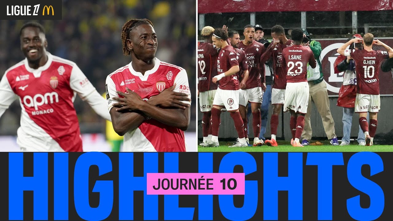 Résumé Excitant de la 10ème Journée de la Ligue 1 McDonald's ⚽