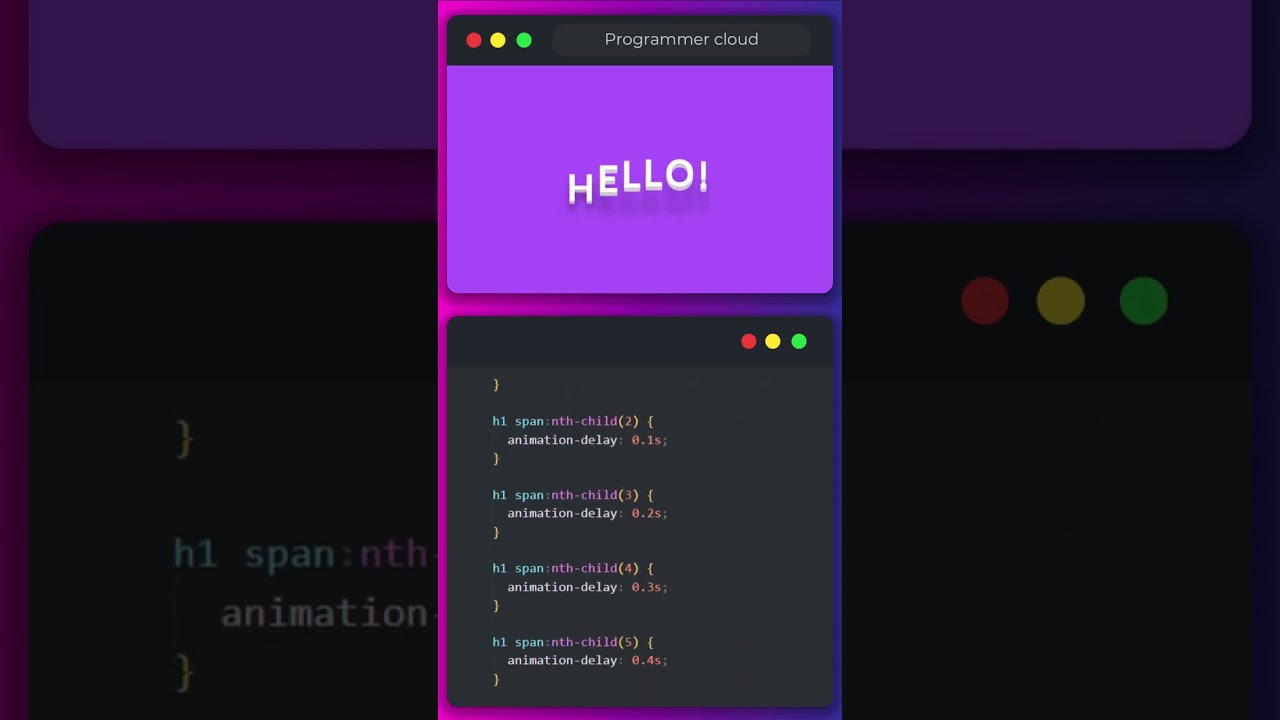 Cool Text Animation with HTML & CSS 😎