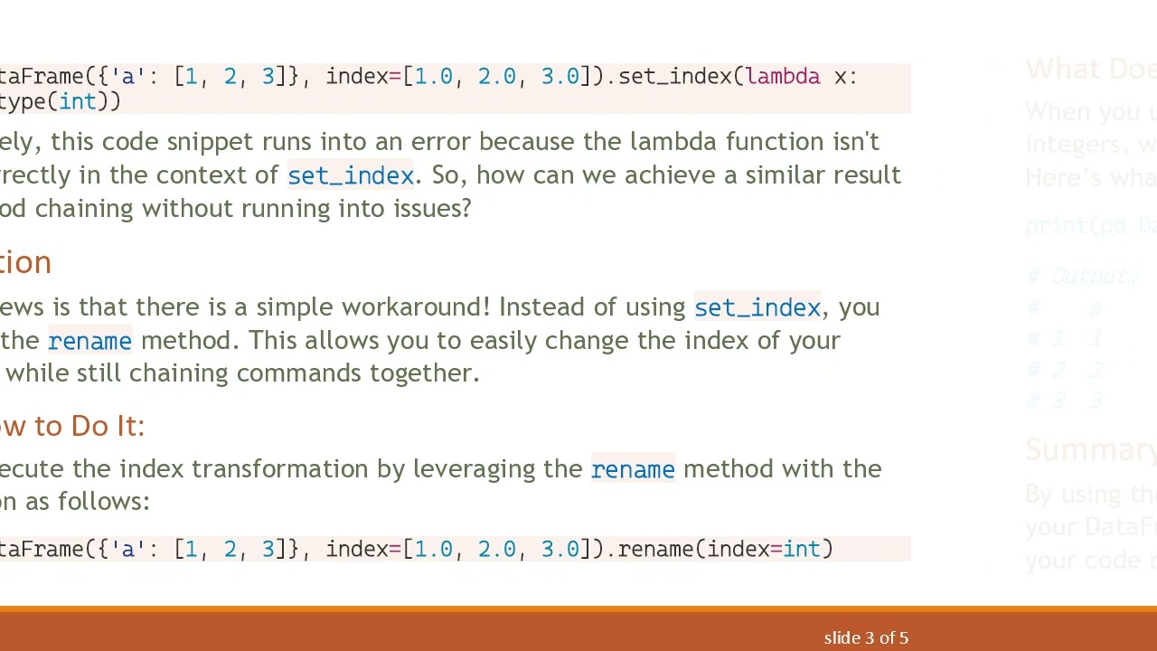 Using set_index with Method Chaining in Pandas 📊