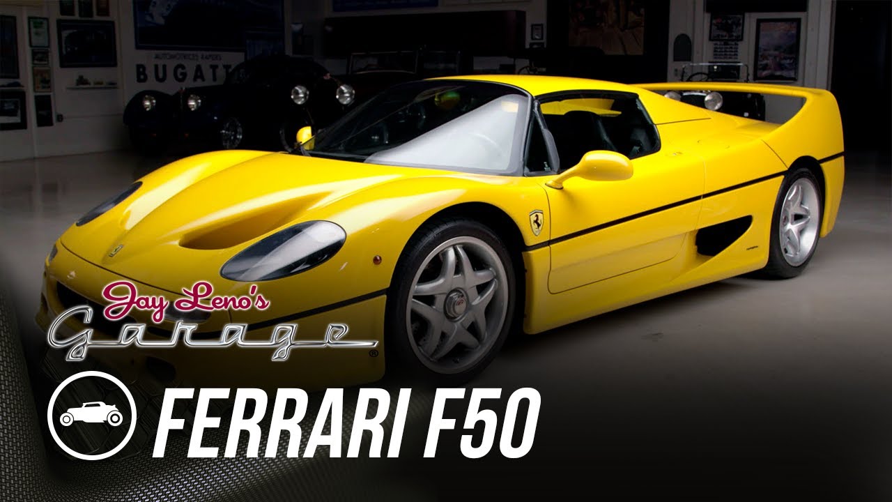 Jay Leno Drives Rare Yellow Ferrari F50 🚗