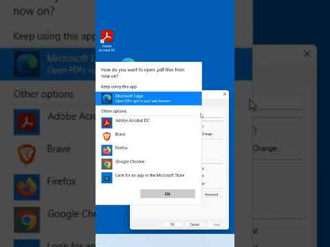Make Adobe Acrobat Defalt PDF Viewer in Windows.