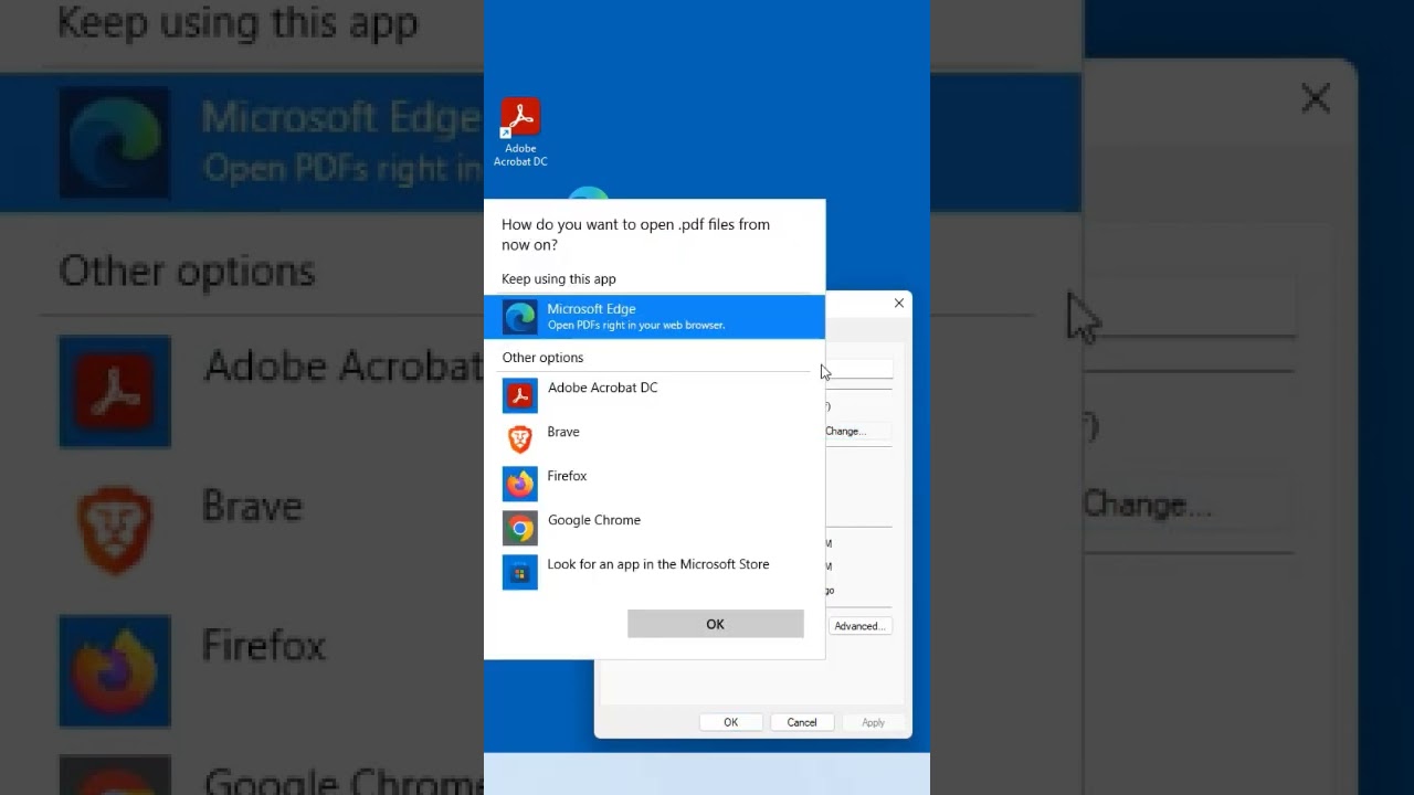 Set Adobe Acrobat as Default PDF Viewer in Windows 10 & 11