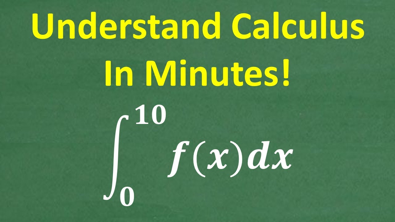 Calculus Made Easy: Understand It in Just Minutes! 🧠