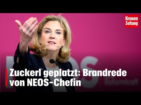 Zuckerl geplatzt: Brandrede von NEOS-Chefin | krone.tv NEWS
