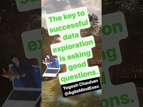 The key to successful #data exploration is asking good questions. #datascience #dataanalytics