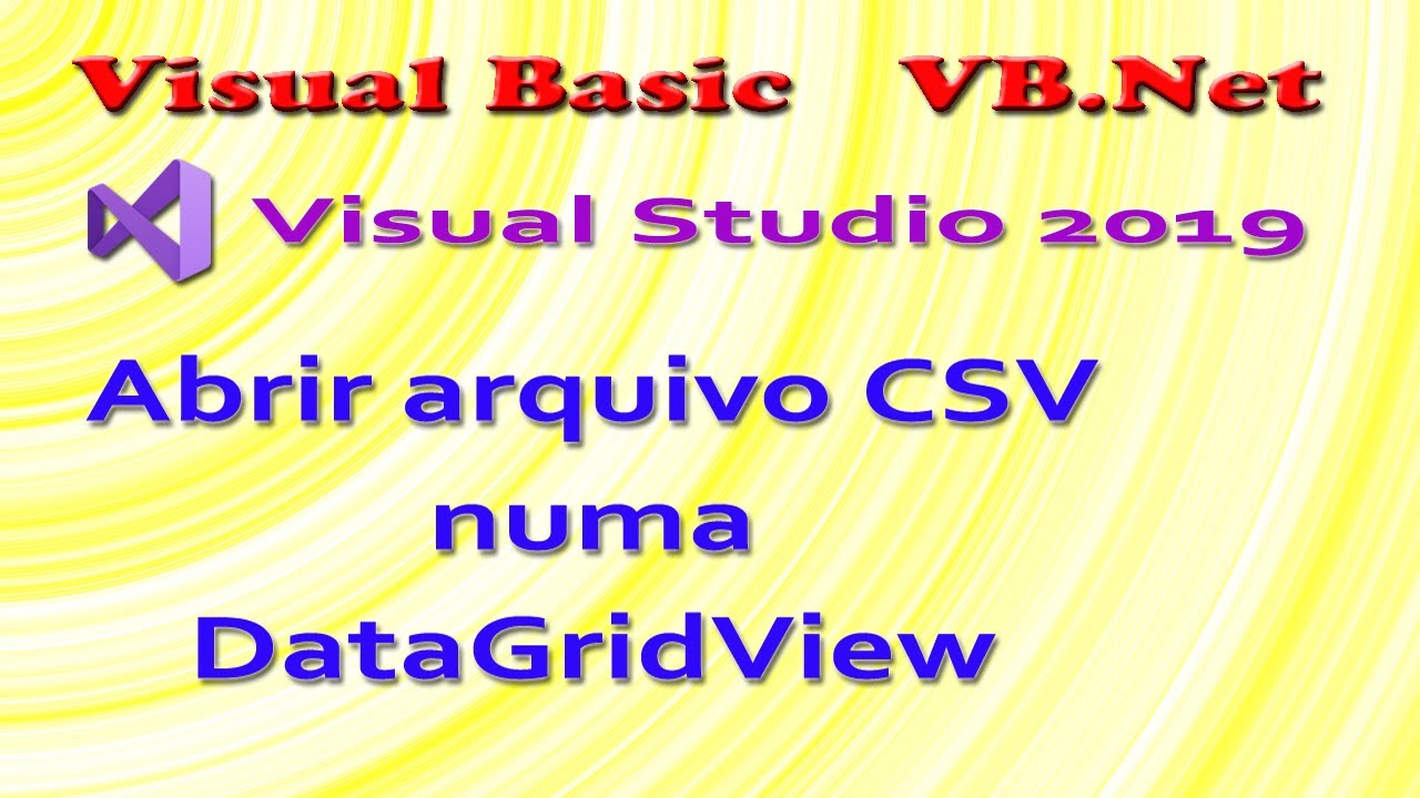 Abrir CSV em DataGridView no VB.Net 📊