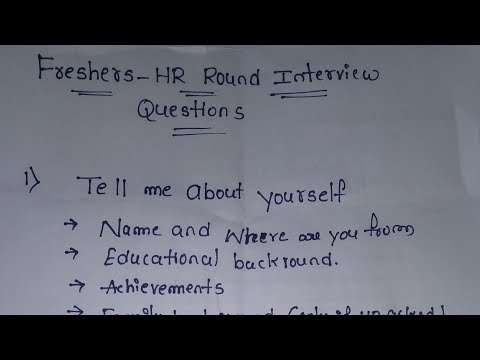Freshers HR /ask Interview Questions