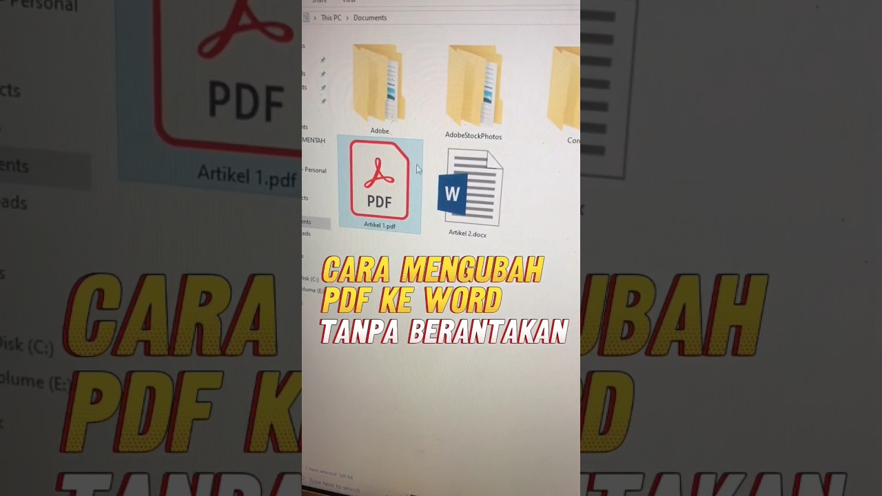 Cara Mudah Mengubah PDF ke Word Tanpa Berantakan