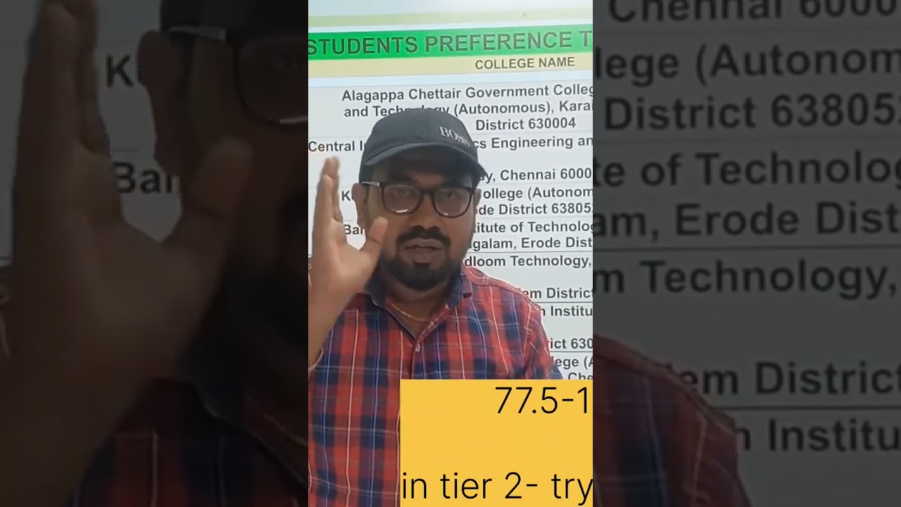 Tier 2 & Tier 3- cut off 77.5-175| top colleges list