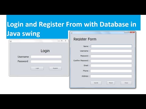 Login and Registration form with Database in Java Swing - Intact Abode