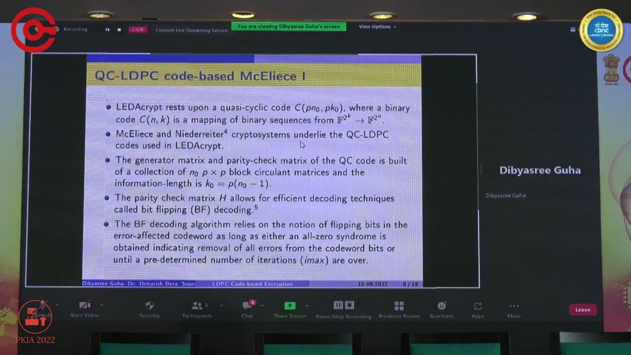 In-Depth Security Analysis of LDPC Code-Based Encryption π