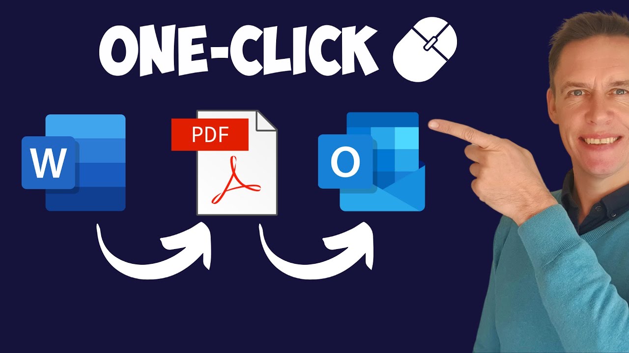 Word tip: Email as a PDF in one-click 🚀 #shorts