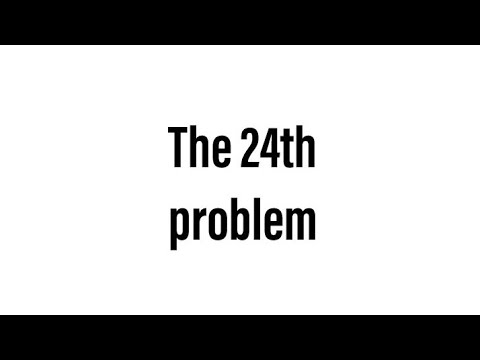 Hilbert's 24th problem