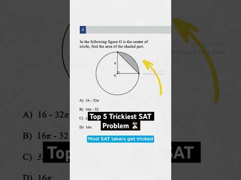Tricky SAT geometry question # #satprep