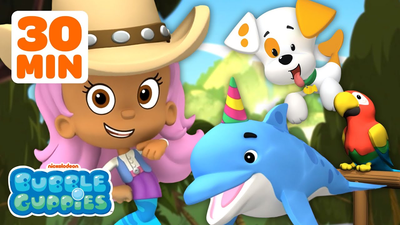 Bubble Guppies’ Furry Friends! 🐾 | 30 Minutes of Animals | Nick Jr.