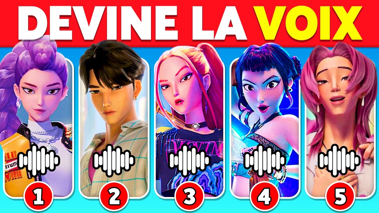 Devine les Personnages de KPOP DEMON HUNTERS à Partir de Leur Voix