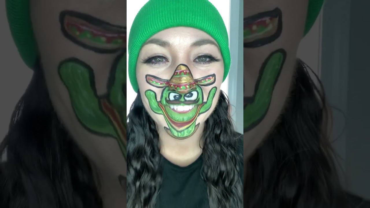 New face paint character #cactus