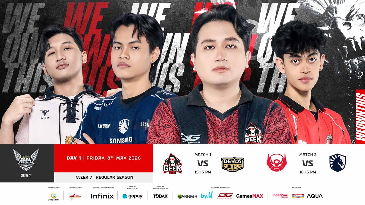 MPL ID S17 Week 7 Day 1 Live | Crucial Matches 🔴