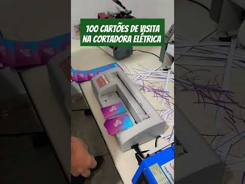 cortadora eletrica de cartões #grafica #epson #rendaextra
