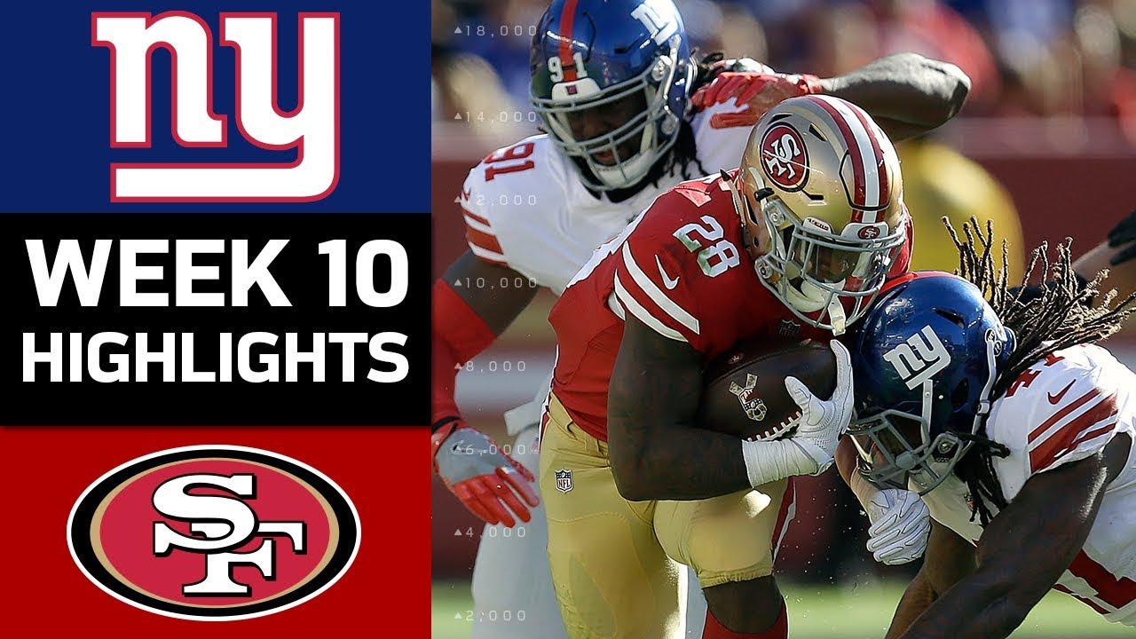 Giants vs. 49ers Week 10 NFL Highlights π