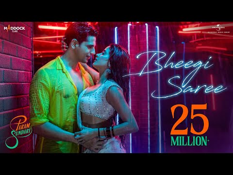 Bheegi Saree - Param Sundari | Sidharth, Janhvi | Sachin-Jigar, Adnan Sami, Shreya Ghoshal, Amitabh