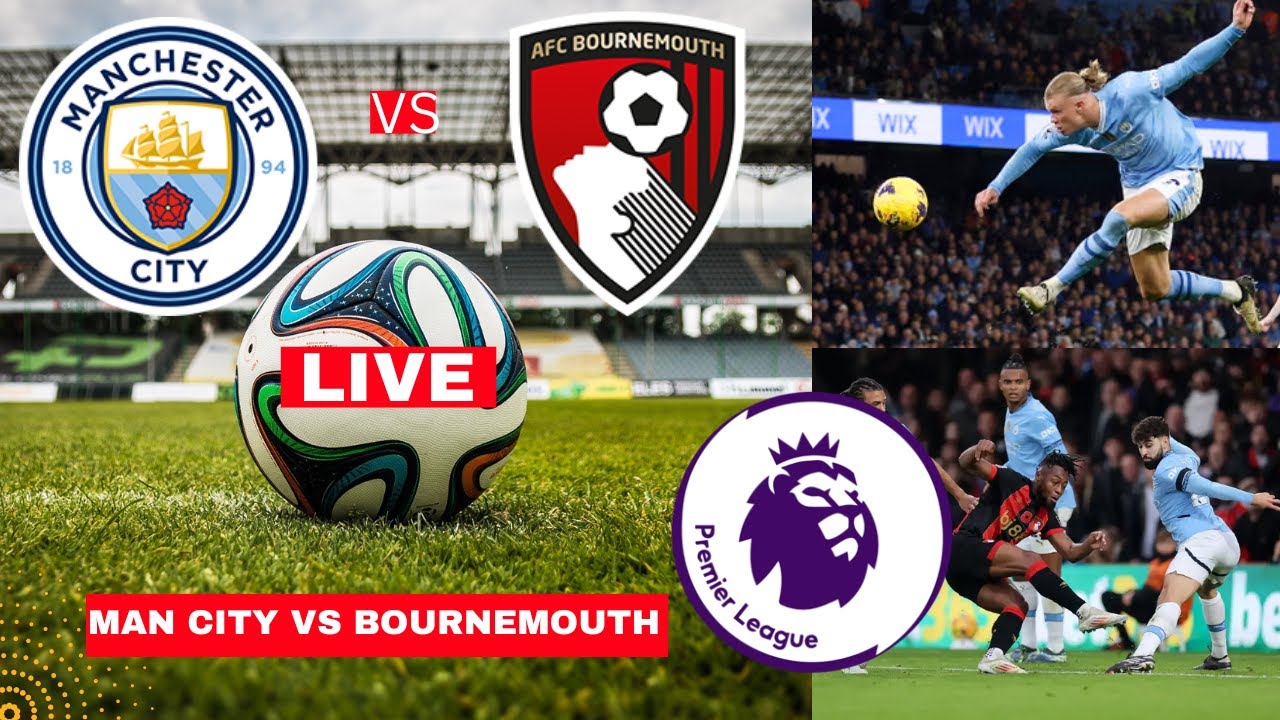 Man City Dominates Bournemouth 3-1 | Live EPL Match Highlights ⚽
