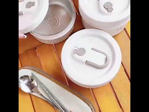 Hộp Cơm Giữ Nhiệt LucKy, Cà Mèn Đựng Cơm 3 Tầng Kèm Túi, Hộp Cơm Văn Phòng Cách Nhiệt Chất Liệu