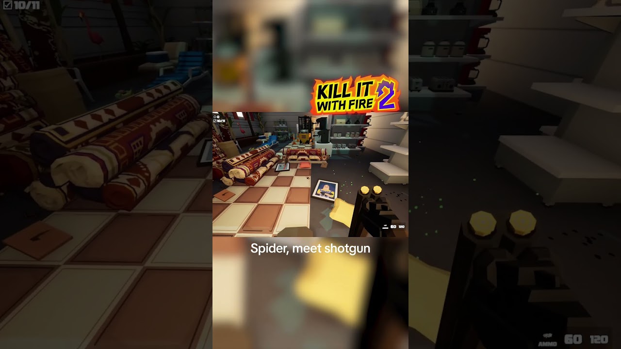 Spider Encounter? Shotgun Ready! 💥