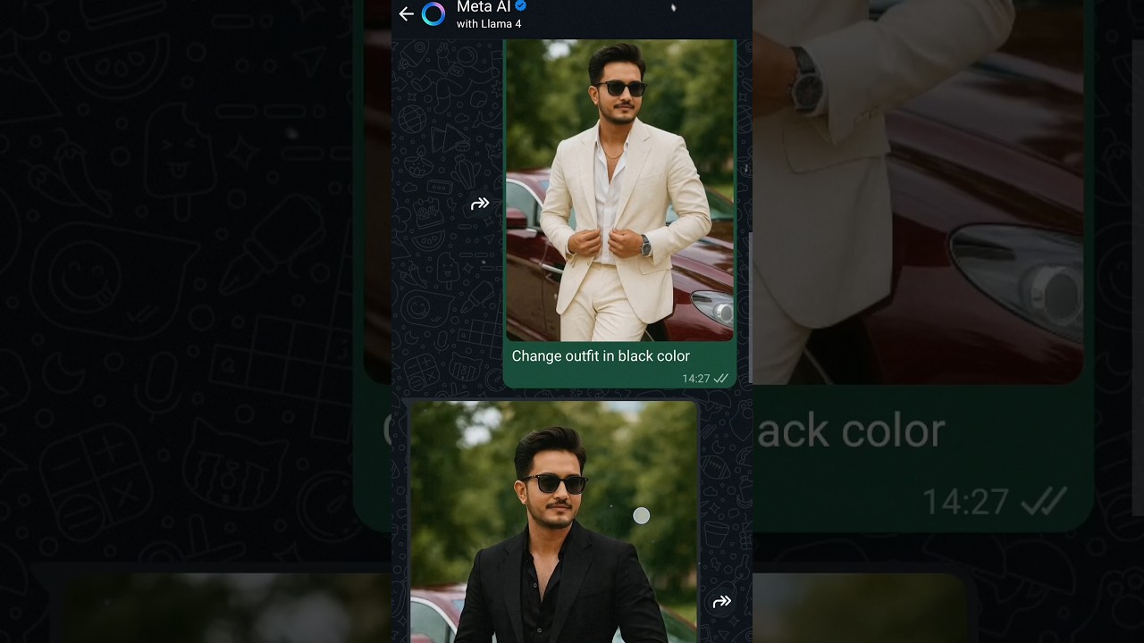 WhatsApp Meta AI Dress Change 😱 | Photo Editing Tips