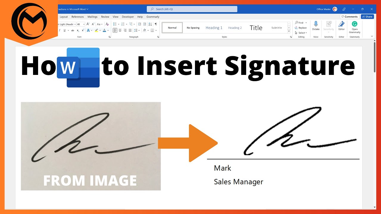 Easily Insert Your Signature into Microsoft Word ✍️
