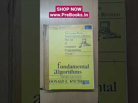 Fundamental Algorithms 3rd Edition by Donald E Knuth SHOP NOW: www.PreBooks.in #viral #shorts