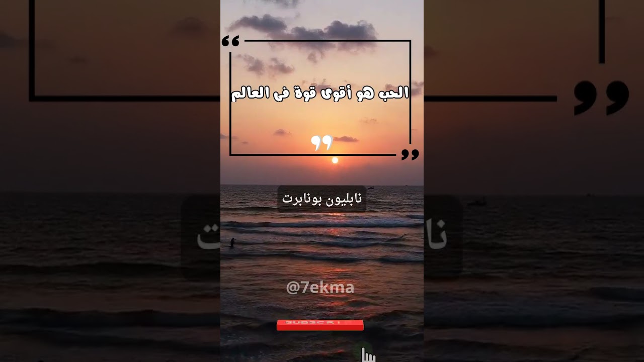 حكمة اليوم من نابليون بونابرت 🇫🇷