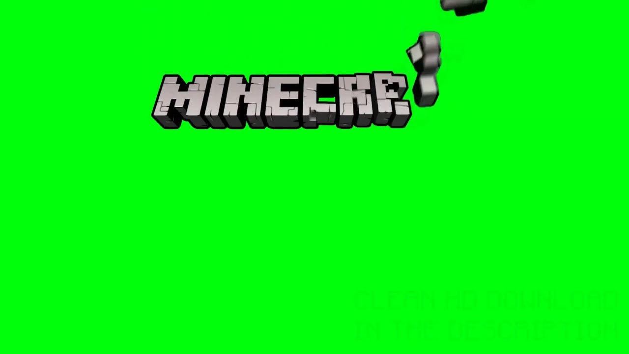 Minecraft Green Screen Logo Outro (Remastered) πΏ