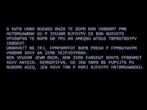How to Break a simple substitution cipher