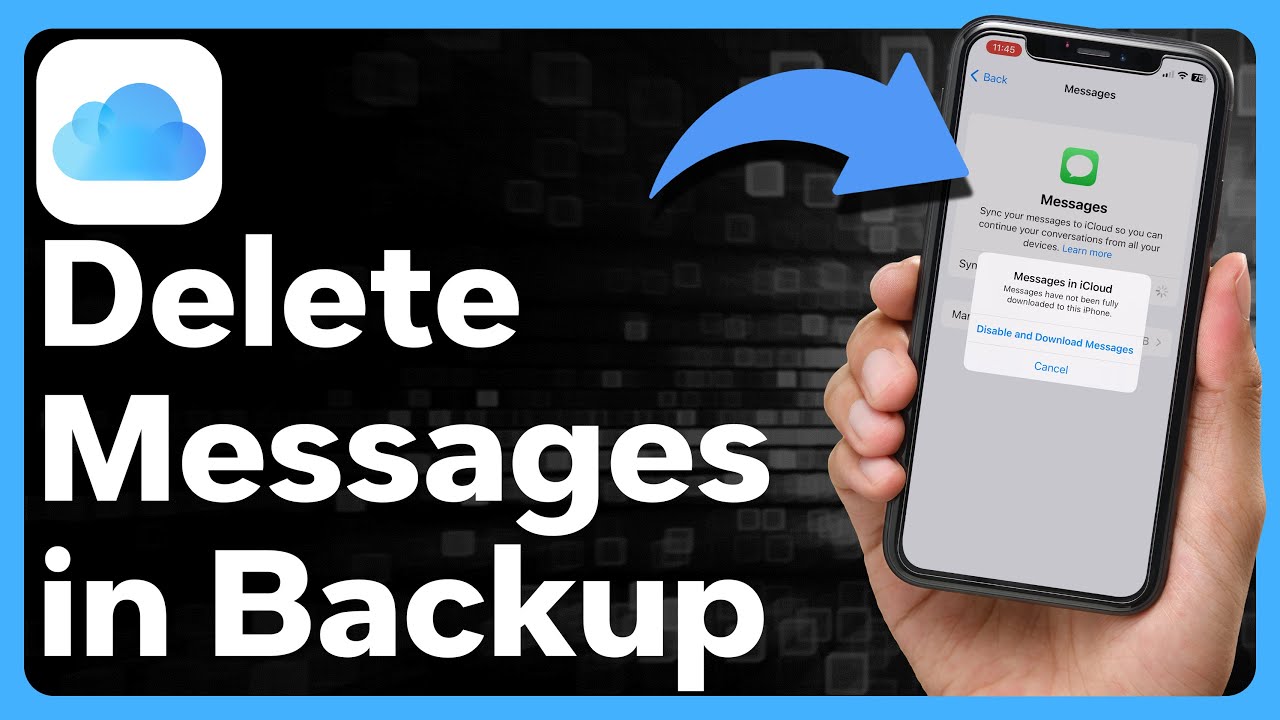 How To Delete Messages From iCloud Backup