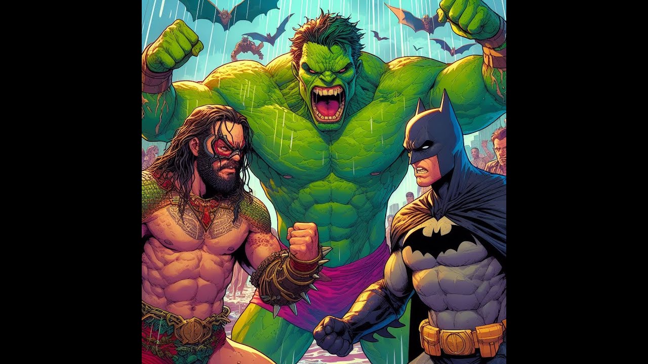 Epic Battle: Batman, Aquaman, Beast Boy & Bane 🦇🌊🦍