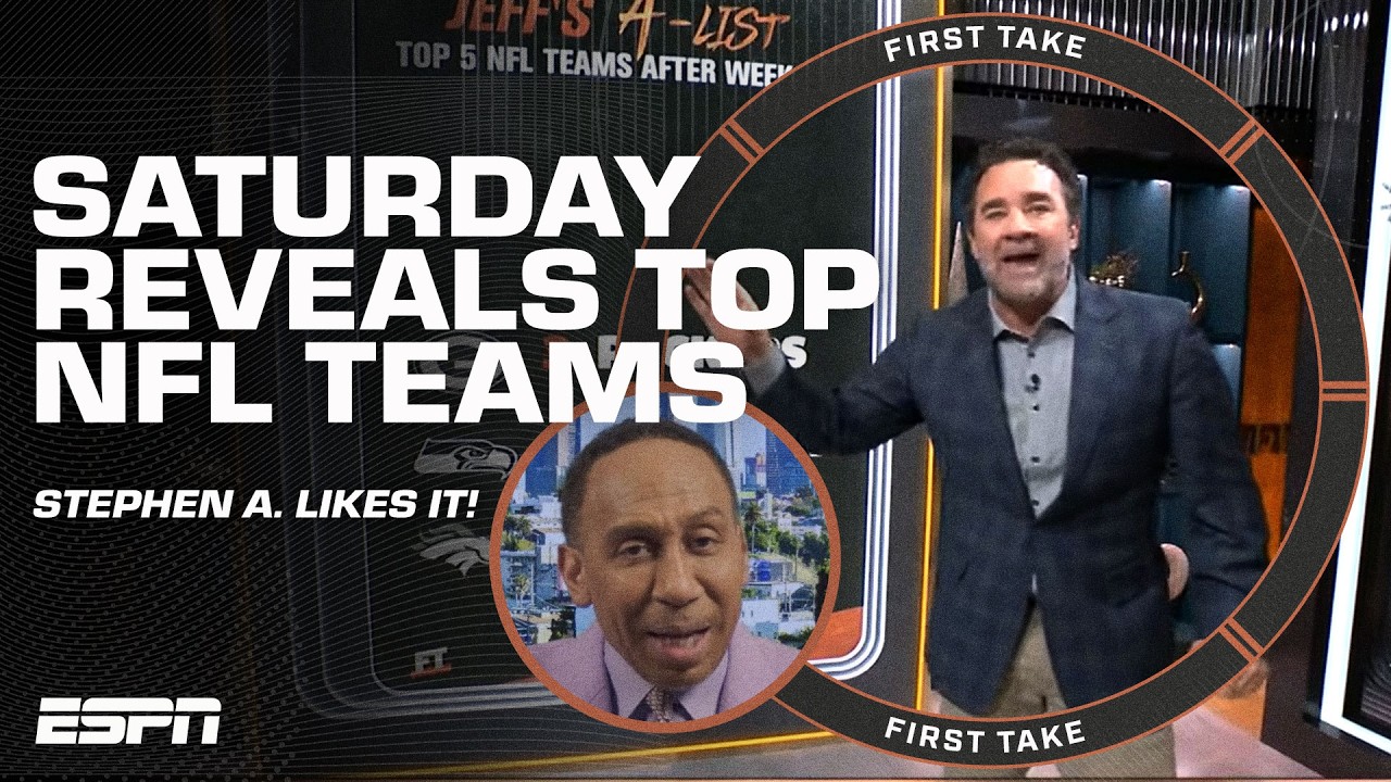 Jeff Saturday's A-List gets an A- from Stephen A. 📝 'Rams are the MOST COMPLETE team!' | First Take