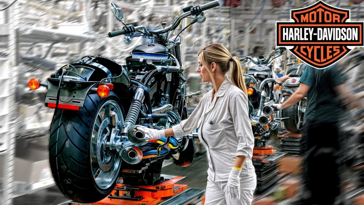 Inside Harley-Davidson's US Factories: Handcrafted Motorbikes Step-by-Step 🏍️