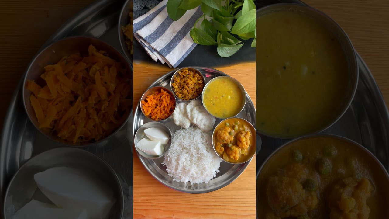 Veg Lunch Thali | Indian Meal Recipe 🍽️