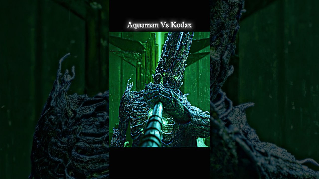 Aquaman 🔱 Battles Kodax 👿 in Epic Showdown