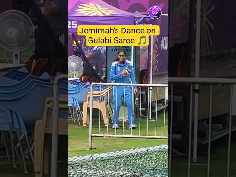 Jemimah Rodrigues' dance on Gulabi Saree 😍 #ytshorts