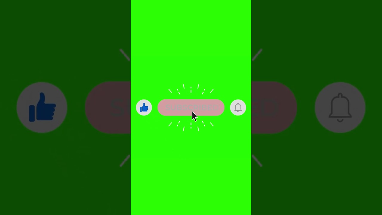 Free Green Screen Subscribe Button for YouTube πΉ