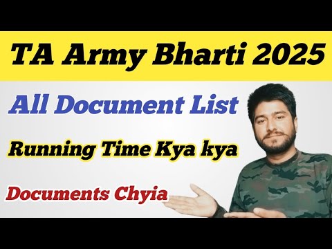 TA Army Bharti 2025: Required Documents & Timeline 📋