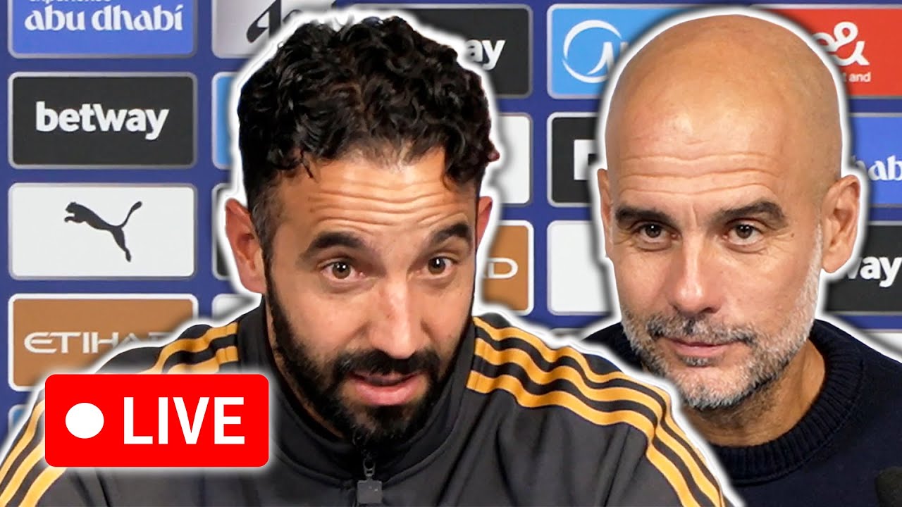 Live Post-Match Press Conference: Ruben Amorim & Pep Guardiola React to Man City’s 3-0 Victory over Man Utd ⚽