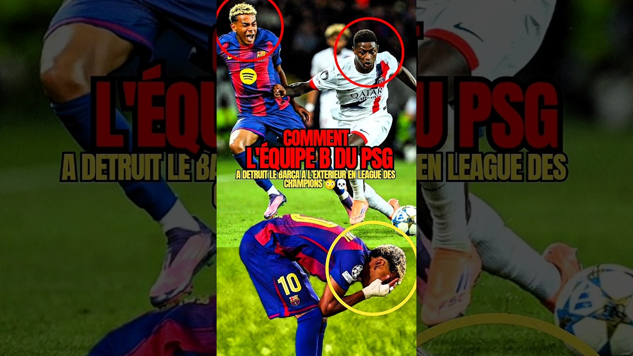 L'incroyable victoire de l'équipe B du PSG contre le Barça en Ligue des Champions ⚽