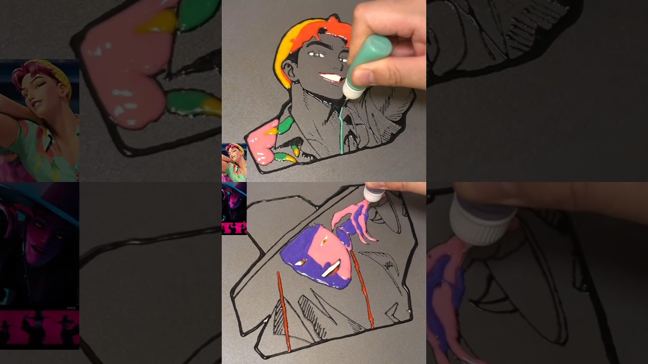 KPop Demon Hunters Pancake Art - SAjA Boys Abby 🎨