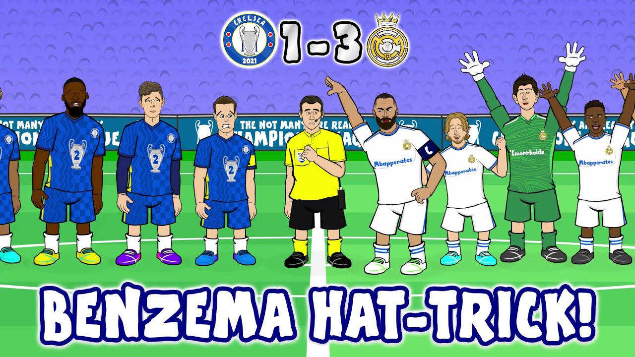 Benzema's Hat-Trick Dominates Chelsea in 2022 Champions League Clash ⚽️